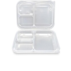 Özge Plastik Kapaklı 3 Bölmeli Kebap ve Döner Kabı - Özge Plastik