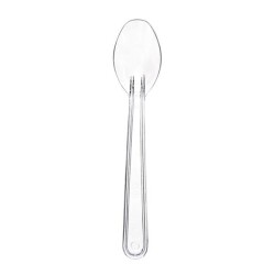 Plastik Lüks Dondurma Kaşığı Şeffaf 11,5 cm 2,6 gr - 1