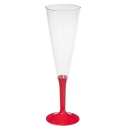 Plastik Şampanya Kadehi Kırmızı - KullanatPazarı