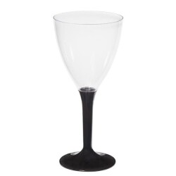 Plastik Şarap Bardağı Siyah - KullanatPazarı