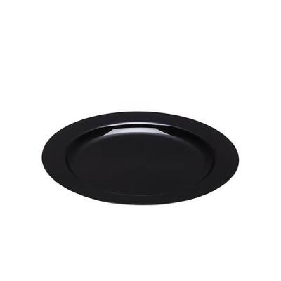Plastik Siyah Tabak 19 cm - 1