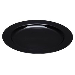 Plastik Siyah Tabak 26 cm 10'lu - KullanatPazarı