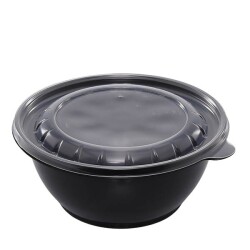 Policap 1000 gr Siyah Yemek Kabı (Sıcağa Dayanıklı) - 1