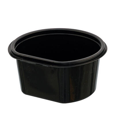 Policap 145 mm PP Siyah Çorba Kase 16 oz - 1