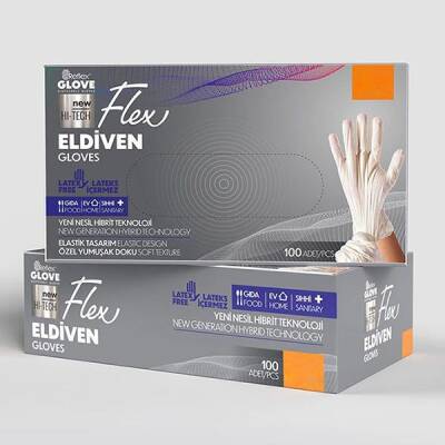 Reflex Flex Pudrasız Eldiven Bej Small - 1