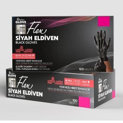 Reflex Flex Pudrasız Eldiven Siyah Large/XLarge - 1