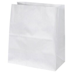 Sapsız Beyaz Taşıma Torbası Büyük Boy 27x14,5x31,5 cm - KullanatPazarı