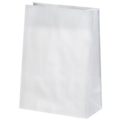 Sapsız Beyaz Taşıma Torbası Orta Boy 22x12x31 cm - KullanatPazarı