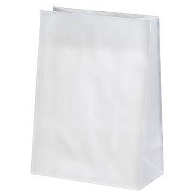 Sapsız Beyaz Taşıma Torbası Orta Boy 22x14x30 cm - 1