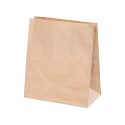Sapsız Kraft Taşıma Torbası Büyük Boy 27x16x28 cm - 2