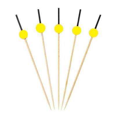 Sarı Davul Bambu Kürdan 12 cm - 1