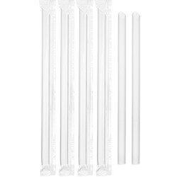 Şeffaf Bubble Tea Pipet Jelatin Sargılı 11 x 220 mm - KullanatPazarı
