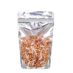 Şeffaf Metalize Kilitli Doypack 15x24x8 cm - 400 gr - KullanatPazarı