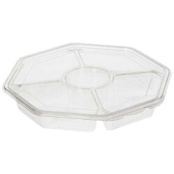 Sekizgen 5 bölmeli Kendinden Kapaklı Kap - 2