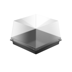 Siyah Taban Kare Pasta Kabı Set 12x12x8 cm - KullanatPazarı