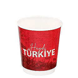 Türkiye Baskılı 8 oz Double Wall Karton Bardak - KullanatPazarı