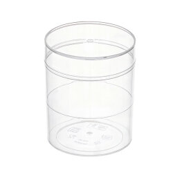 Yeni Kapaklı Plastik Tatlı Kabı 270cc - Bergama