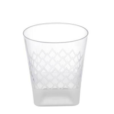 Yeni Kare Viski Meşrubat Bardağı 220 cc - 1