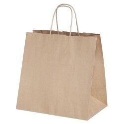 Yeni Naturel Kraft Çanta Büyük Boy 30x20x32 cm - KullanatPazarı