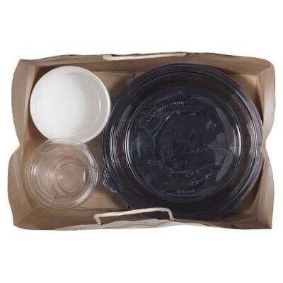 Yeni Naturel Kraft Çanta Büyük Boy 30x20x32 cm - 4