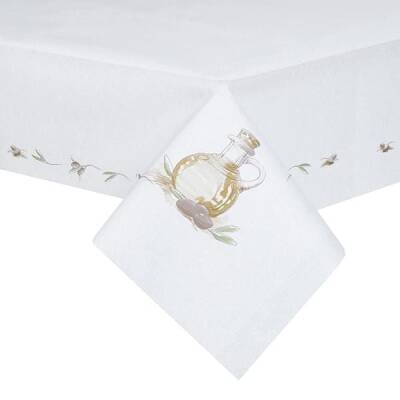 Zeytin Desen Kağıt Masa Örtüsü 130x100cm - 1